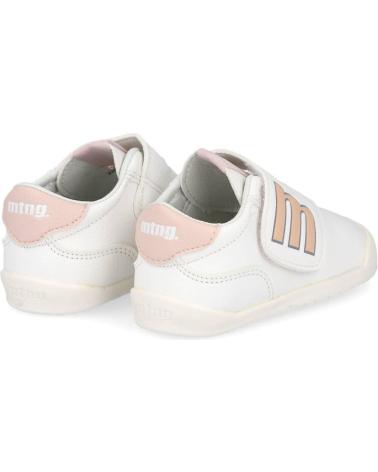 Deportivas MTNG  de Niña 48909 CALZADO RESPETUOSO PARA BEBE  BLANCO-NUDE