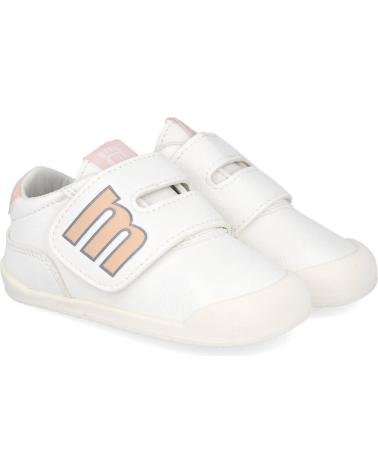Deportivas MTNG  de Niña 48909 CALZADO RESPETUOSO PARA BEBE  BLANCO-NUDE