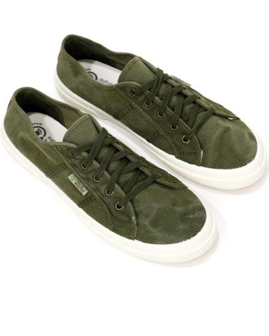 NATURAL WORLD - SNEAKER LONA OLD BLOSSOM 901E VERDE VARIOS COLORES