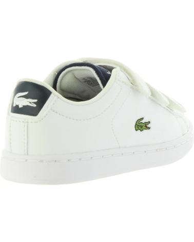 girl and boy sports shoes LACOSTE 34SPC0001 CARNABY  042 WHT NVY