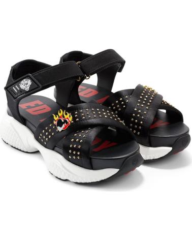 Sandales pour Femme ED HARDY FLAMING SANDAL BLACK NEGRO