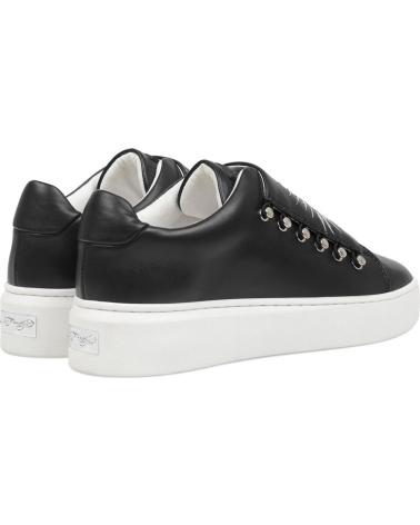 Zapatillas deporte pour Homme ED HARDY LEATHER UPPER WITH PRINT AND ELASTIC FASTENING LOW TOP SNEAK NEGRO-BLANCO