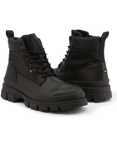 Botins de Homem TOMMY HILFIGER - FM0FM03800 BLACK