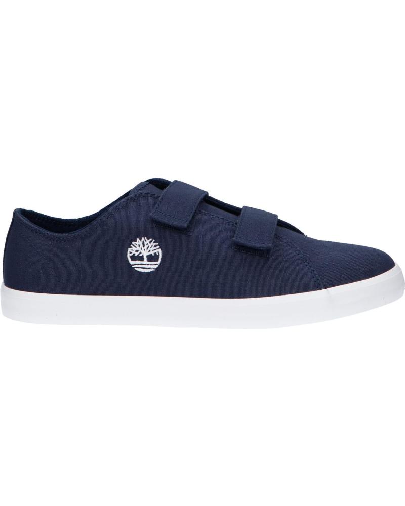 Woman and girl and boy Trainers TIMBERLAND A2CSZ NEWPORT BAY  NAVY CANVAS