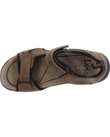 LOIS JEANS SANDALIA CASUAL 2 CIERRES LOIS MARRON