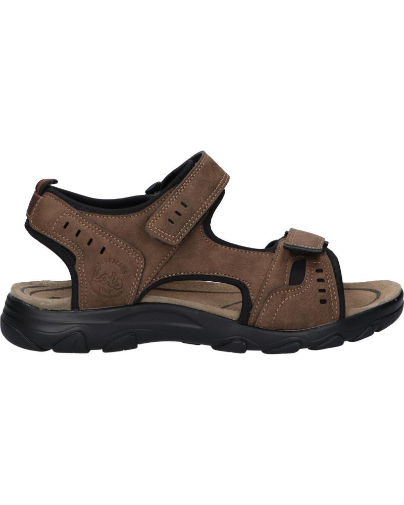 LOIS JEANS SANDALIA CASUAL 2 CIERRES LOIS MARRON