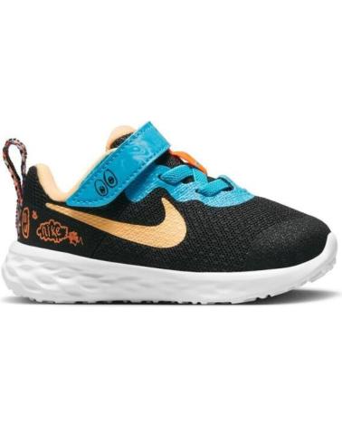 Zapatos NIKE  de Niña y Niño ZAPATILLAS REVOLUTION 6 LIL NEGRO  MULTI