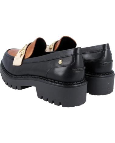 Woman shoes PIKOLINOS MOCASIN PIEL NEGRO BLACK
