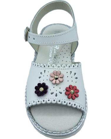 Sandali per Bambina HURAN SANDALIA NINA PIEL BLANCO