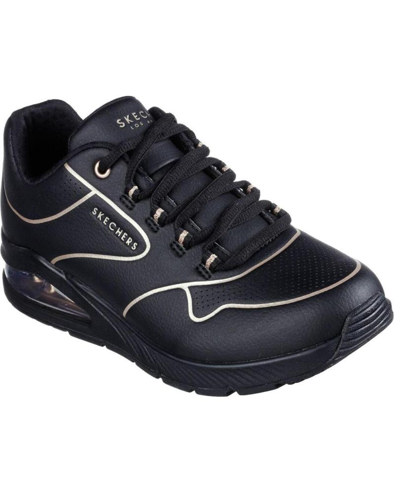 Sapatos Desportivos SKECHERS  de Mulher UNO 2 - GOLDEN TRIM  NEGRO