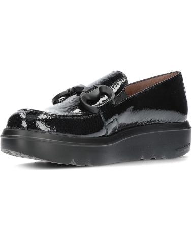 Woman Mocasines WONDERS MOCASIN CARIBU A-2821 NEGRO