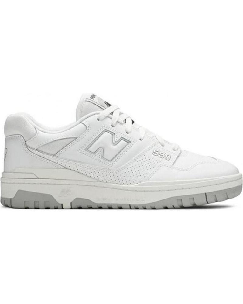 Deportivas NEW BALANCE  de Mujer y Hombre y Niña y Niño ZAPATILLAS BB550PB1 BLANCA UNISEX  BLANCO