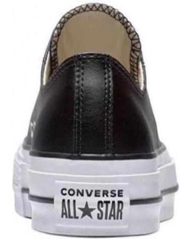 Deportivas de Mujer y Hombre y Niña y Niño CONVERSE 561681C CHUCK TAYLOR ALL STAR PLATFORM LEATHER LOW BLACK-BLACK-WHITE
