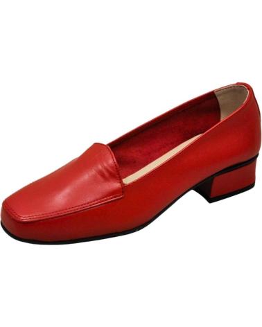 Zapatos de tacón DCHICAS  per Donna - ZAPATO TIPO SALON MUJER FABRICADO EN PIEL DE CA  LUX ROJO