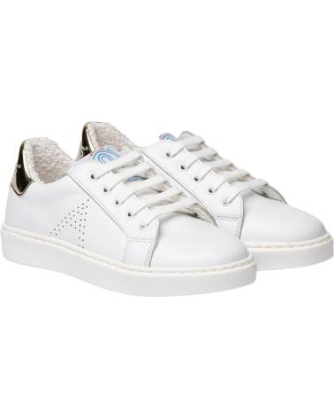 Deportivas de Mujer y Niña y Niño ANGELITOS DEPORTIVO BAMBA PIEL 910 PLATINO