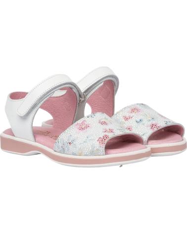 Sandalias ANGELITOS  de Niña SANDALIA FLOR ANG578  BLANCO