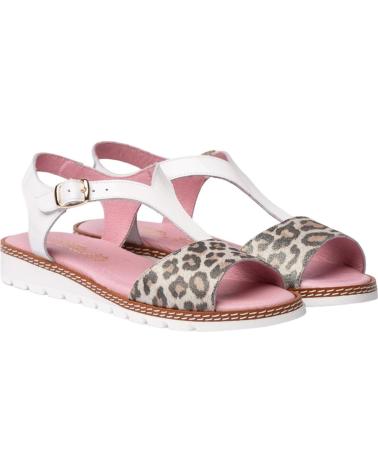 Sandales ANGELITOS  pour Femme et Fille SANDALIA H LEOPARDO ANG625  LEOPARDO