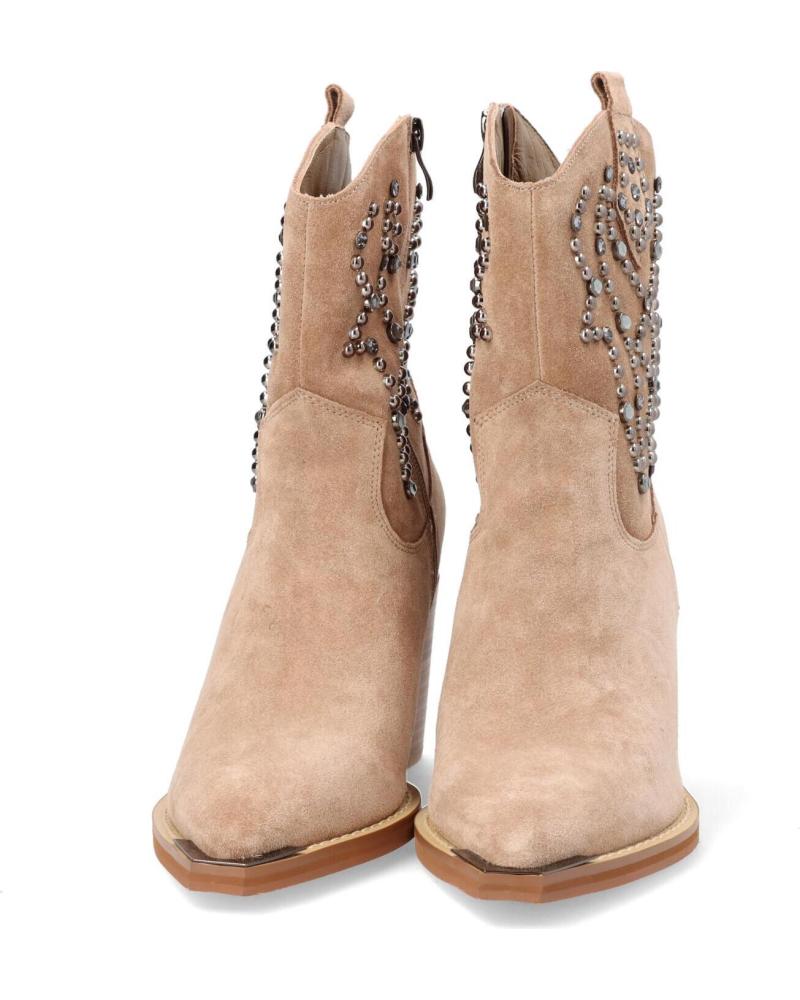 Botas Planas Para Mujer Alma En Pena - Piel, Tacón 5 Cm, Hebilla Con Pedrería, Cierre Cremallera