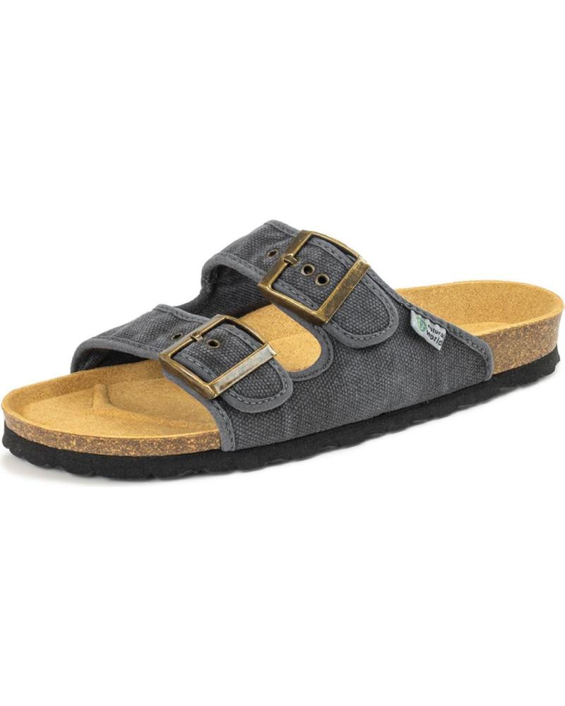 Tongs NATURAL WORLD  pour Homme SANDALIA PLANA TROPIC 7001E-601  NEGRO