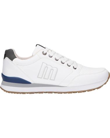 Man Trainers MTNG MUSTANG 84697 ZAPATILLAS CASUAL DE HOMBRE  BLANCO Y AZUL
