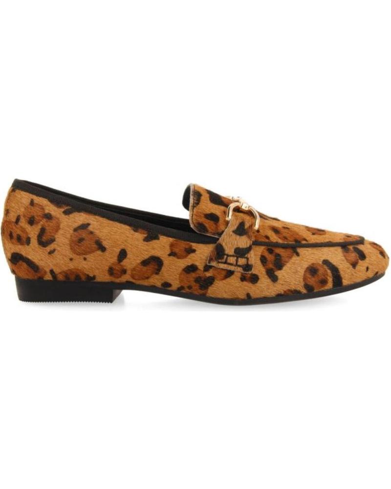 Bailarinas GIOSEPPO  de Mujer MOCASINES CON PRINT DE LEOPARDO PARA MUJER DUPREE  MARRON