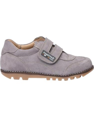 girl and boy shoes ANGELITOS DEPORTIVO PIEL 907  GRIS
