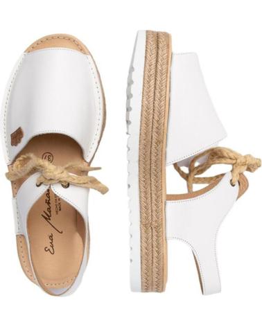 Woman Sandals EVA MAÑAS IBICENCA PIEL 1245 BLANCO