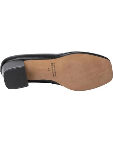 Zapatos de tacón EVA MAÑAS  de Mujer SALON PIEL 1478  NEGRO