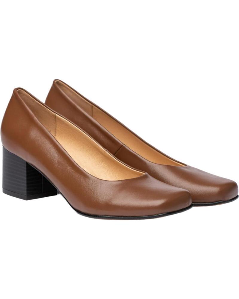 Zapatos De Tacón De Mujer EVA MAÑAS SALON PIEL 1478 VISON