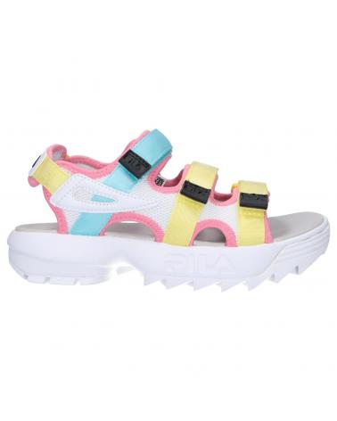 Sandalias FILA  de Mujer 1010611 92X DISRUPTOR  WHITE