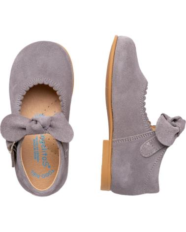 Schuhe für Mädchen ANGELITOS MERCEDITA PIEL 509 GRIS