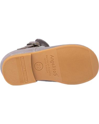 Schuhe für Mädchen ANGELITOS MERCEDITA PIEL 509 GRIS