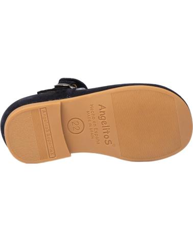 Zapatos de Niña ANGELITOS MERCEDITA PIEL 509 MARINO