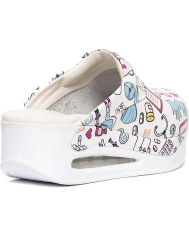 Woman Clogs ZUEKOOS ZUECO SANITARIO GANTS  BLANCO