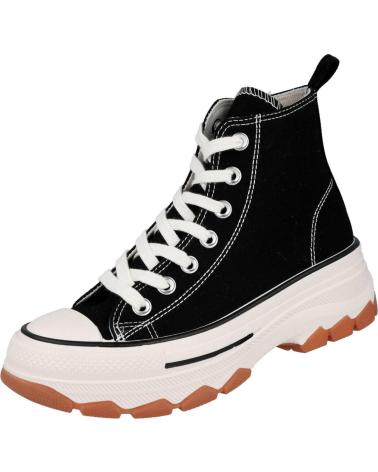 Sapatos Desportivos L&R SHOES  de Mulher LR SHOES HB-0367 ZAPATILLAS ALTAS MUJE  NEGRO