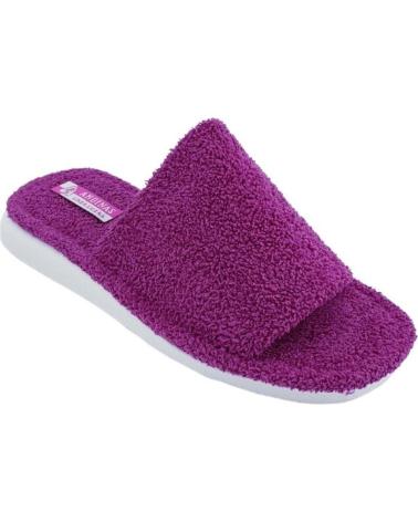Pantofole ANDINAS  per Donna ZAPATILLAS PRIMAVERA VERANO TOALLA VARIOS 550  BURDEOS