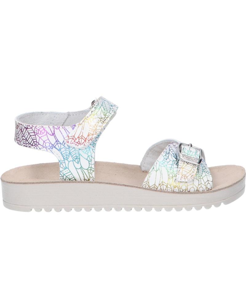 girl Sandals KICKERS 784535-30 ODYSSA 3 BLANC MULTICOLOR girl Sandals KICKERS 784535-30 ODYSSA 3 BLANC MULTICOLOR