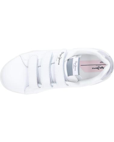 Zapatillas deporte de Mujer y Niña PEPE JEANS PGS30487 LAMBERT GLITTER 800 WHITE