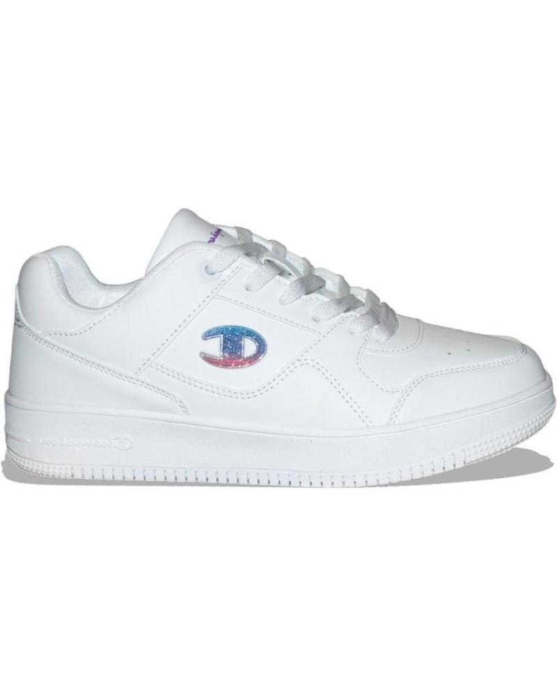 Esportes  de Menina e Menino CHAMPION S32492-WW002 LOW CUT SHOE REBOUND LOW G GS WHT