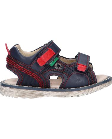 Sandálias KICKERS  de Menino 694213-10 PEPPER  103 MARINE ROUGE