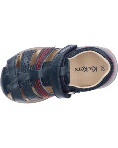 boy Sandals KICKERS 544882-10 PLATIBACK 10 MARINE