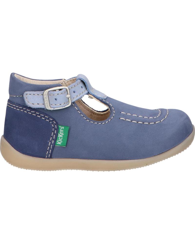 Sapatos KICKERS  de Menino 621016-10 BONBEK-2  53 BLEU TRICOLORE