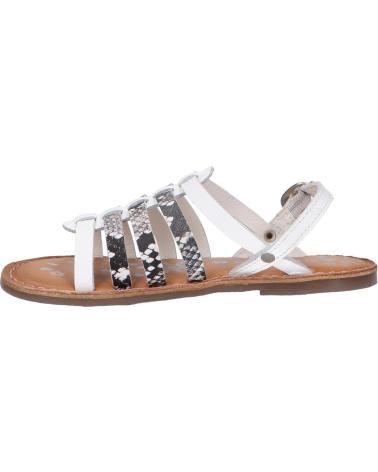 Sandalias de Mujer y Niña KICKERS 695575-30 DIXON 33 BLANC NOIR REPTILE