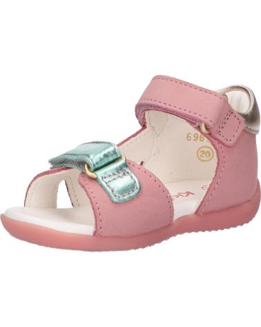 Sandalias de Niña KICKERS 696358-10 BINSIA-2 133 ROSE OR BLEU