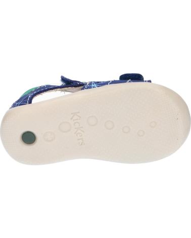Sandalias de Niño KICKERS 785404-10 BOPING-2 51 BLEU VERT GALACTIC