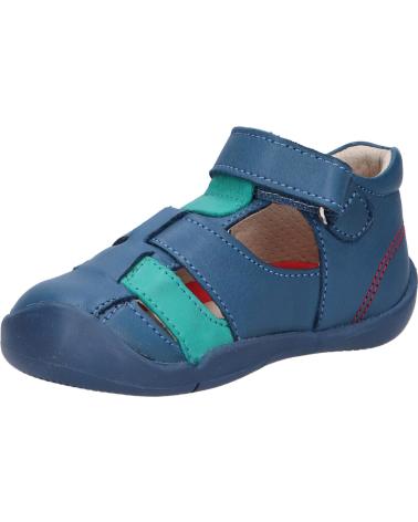 Sandalias de Niña y Niño KICKERS 858390-10 WASABOU 51 BLEU VERT