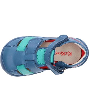 Sandalias de Niña y Niño KICKERS 858390-10 WASABOU 51 BLEU VERT