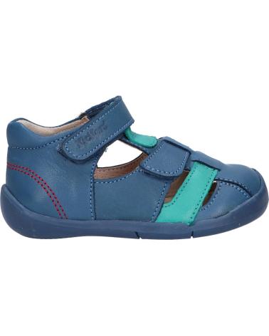 Sandali KICKERS  per Bambina e Bambino 858390-10 WASABOU  51 BLEU VERT