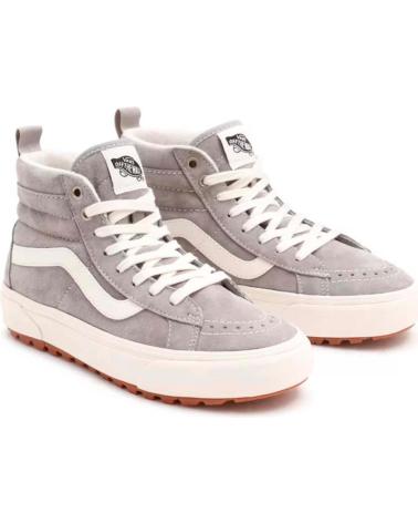 Sneaker für Damen und Herren und Mädchen VANS OFF THE WALL UA SK8-HI MTE-1 DRIZZLE--MARSHMALLOW GRIS