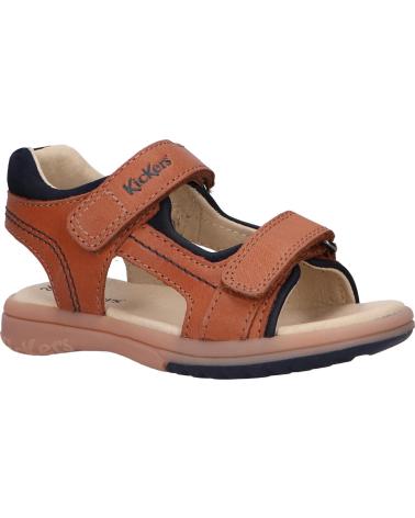 Sandálias KICKERS  de Menino 349498-30 PLATINO  114 CAMEL